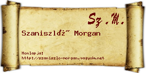 Szaniszló Morgan névjegykártya